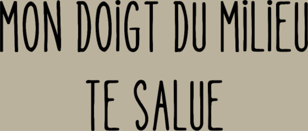 T-shirt personnalisé Message provocateur