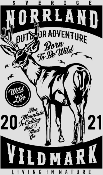 T-shirt personnalisé Norrland suede nature