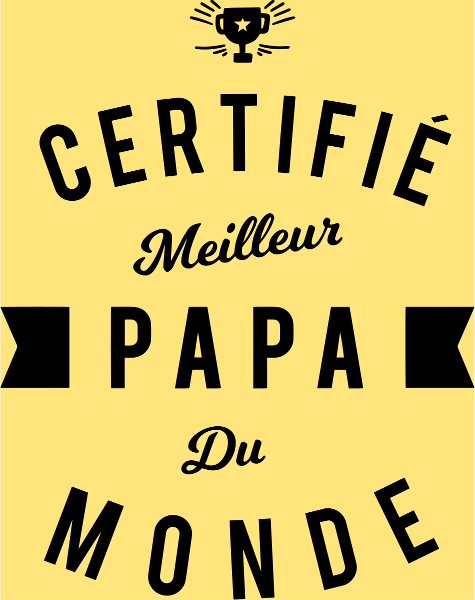 T-shirt personnalisé Papa meilleur papa humour famille