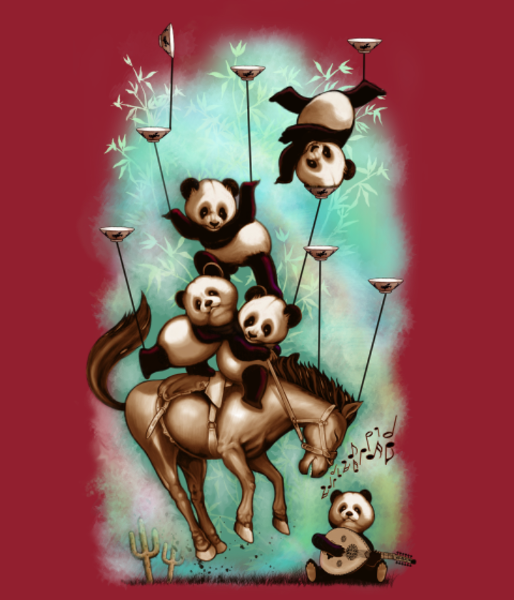Maquette de Pandas Rodéo : Les Aventuriers du Far West à personnaliser