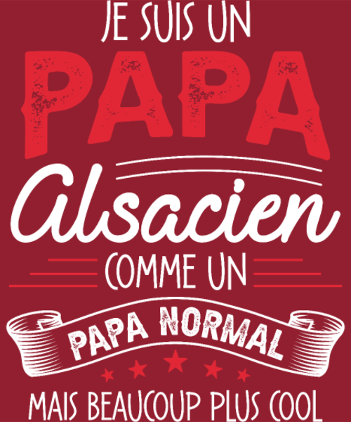 T-shirt personnalisé Alsace humour famille