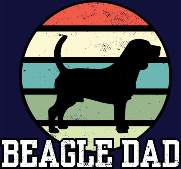 T-shirt personnalisé Beagle papa