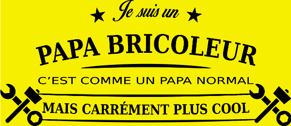 Motif Papa Bricoleur Expert personnalisé sur vêtement