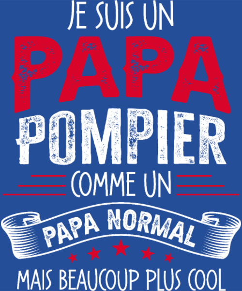 T-shirt personnalisé Pompier metier humour