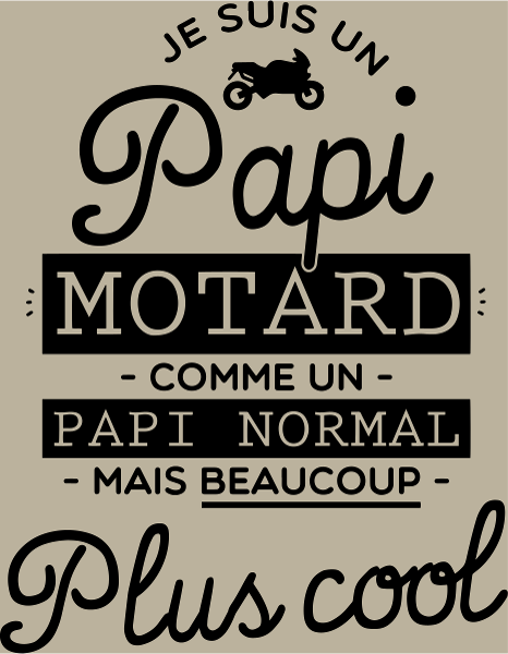 T-shirt personnalisé Papi motard