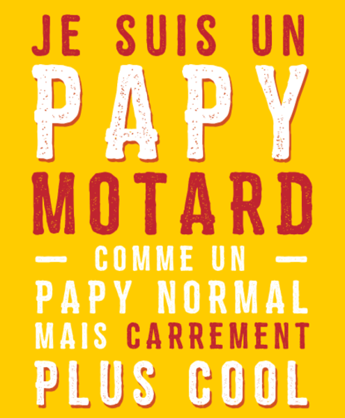 T-shirt personnalisé Papy motard