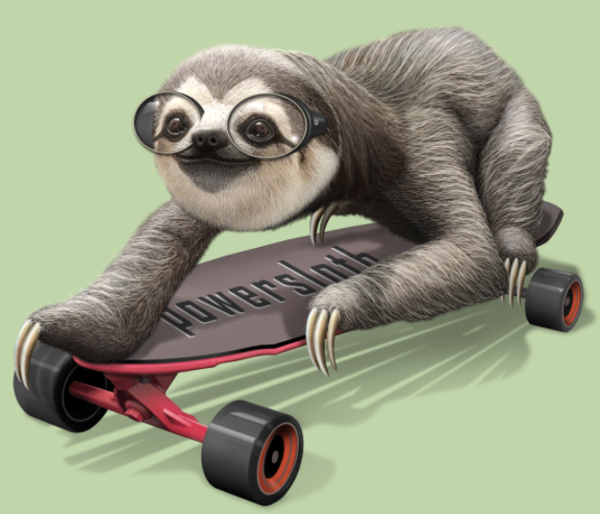 Maquette de Paresseux Skateur Stylé à personnaliser