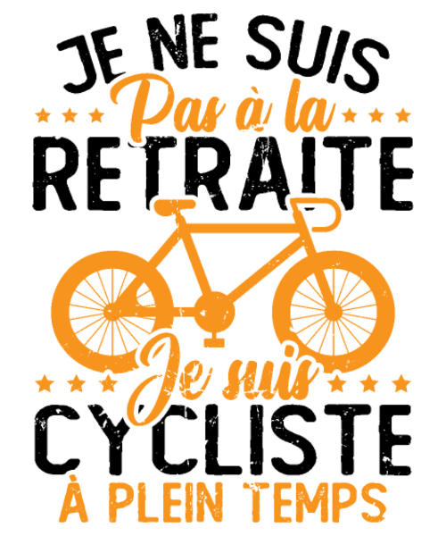 T-shirt personnalisé Velo cycliste humour retraite