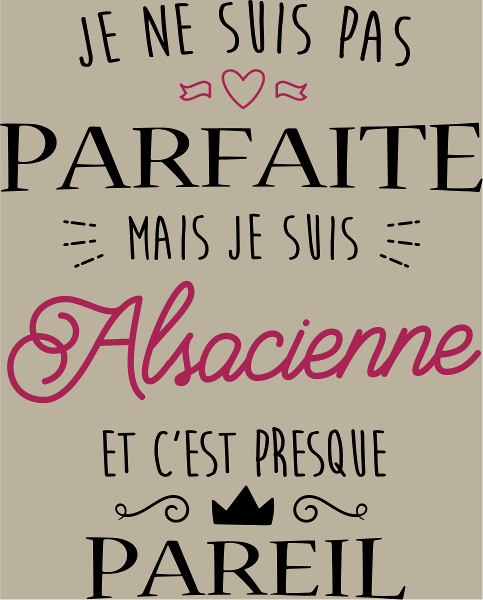 T-shirt personnalisé Femme alsacienne