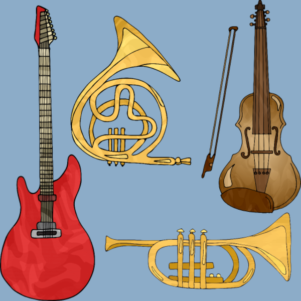 Motif Passion Musique & Instruments personnalisé sur vêtement