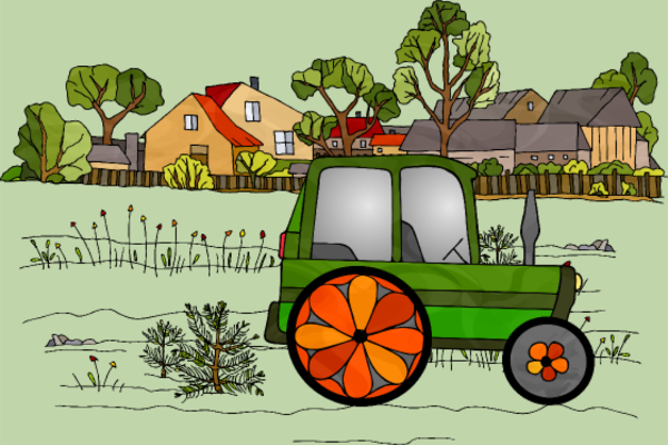 Body Bébé personnalisé Engin agricole