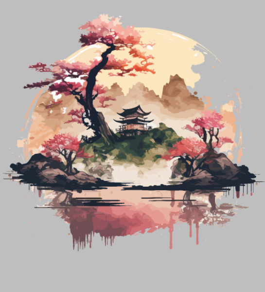 Paysage Japonais Onirique