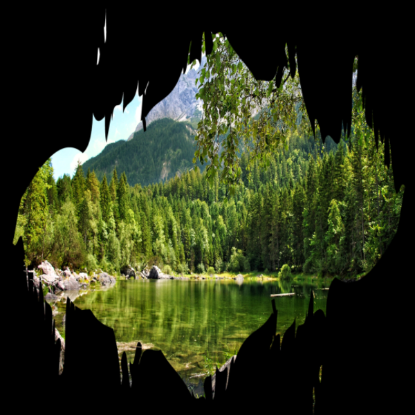 Paysage Naturel Abstrait Effet Splash