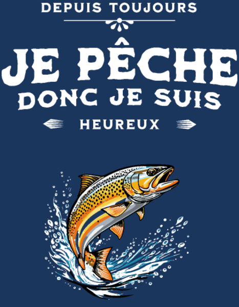 T-shirt personnalisé Papa pêcheur