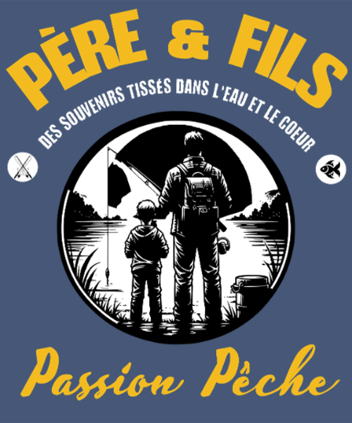 T-shirt personnalisé Peche famille
