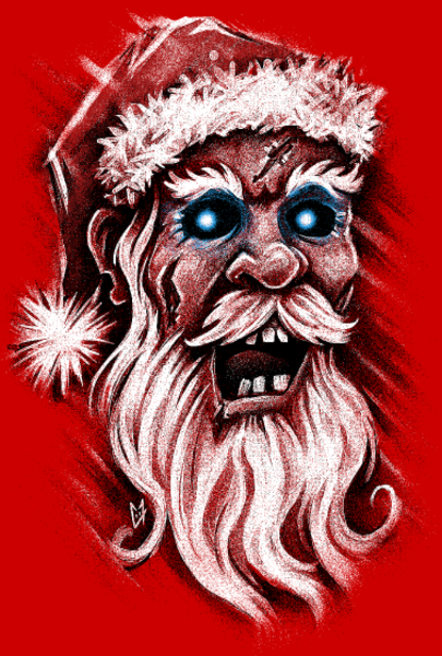 Maquette de Père Noël Zombie à personnaliser
