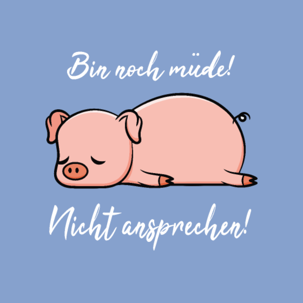 T-shirt personnalisé Cochon endormi