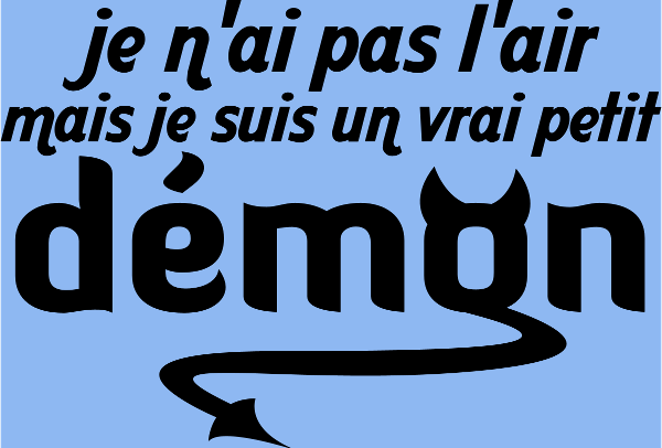 T-shirt personnalisé Démon