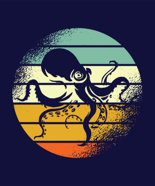T-shirt personnalisé Océan rétro