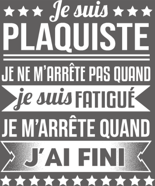 T-shirt personnalisé Plaquiste