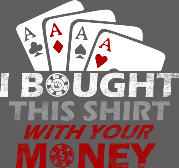 T-shirt personnalisé Poker chance