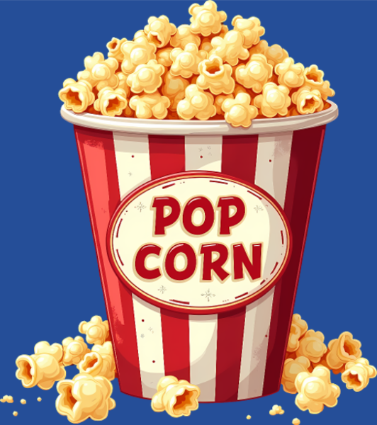 Maquette de Popcorn Amusant - Idéal Carnaval Enfant à personnaliser