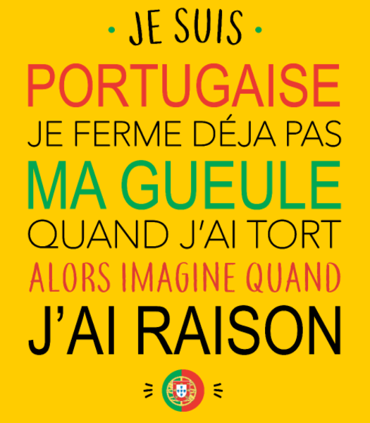 T-shirt personnalisé Portugaise