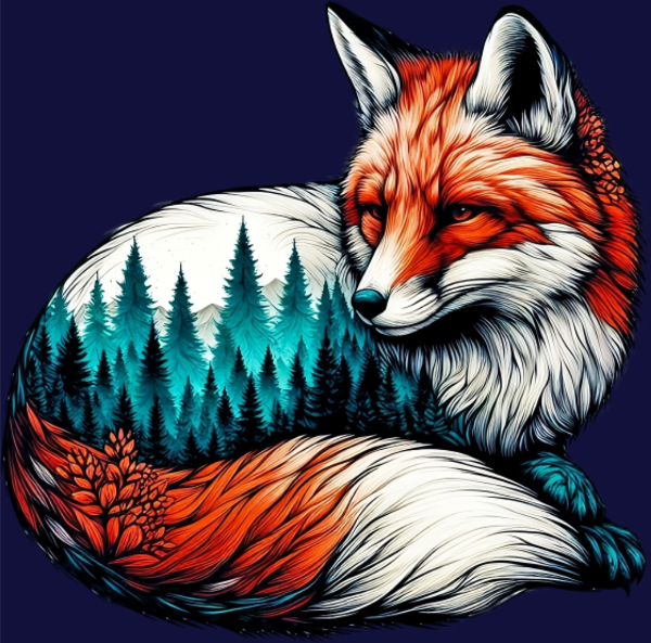 Body Bébé personnalisé Renard nature foret