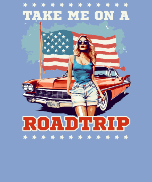 T-shirt personnalisé Voyage route