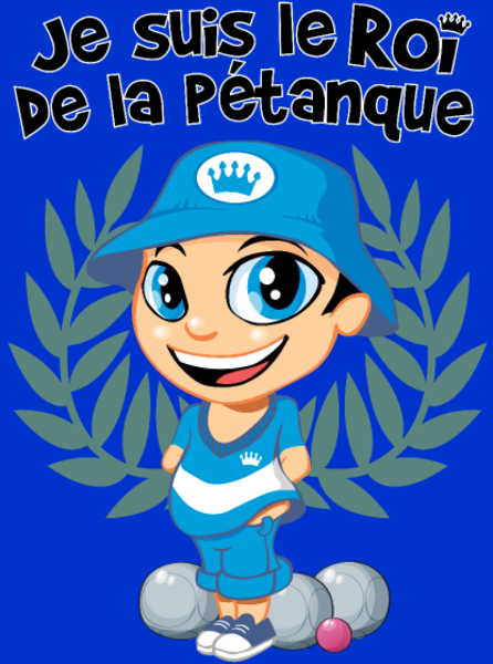 Maquette de Roi de la pétanque à personnaliser