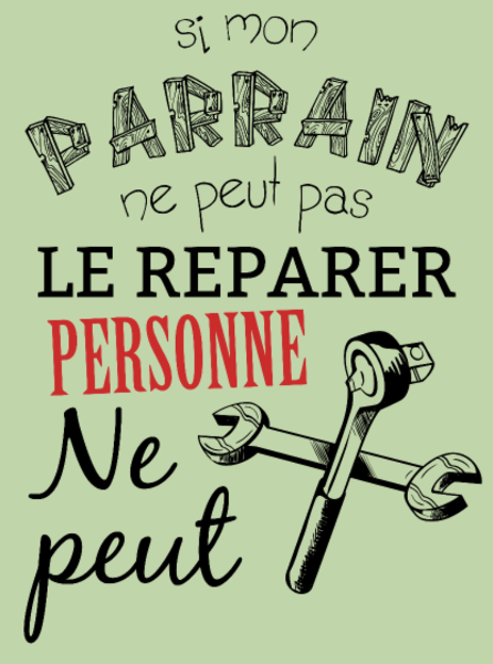 Body Bébé personnalisé Parrain famille humour citation
