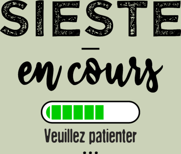 T-shirt personnalisé Sieste humour