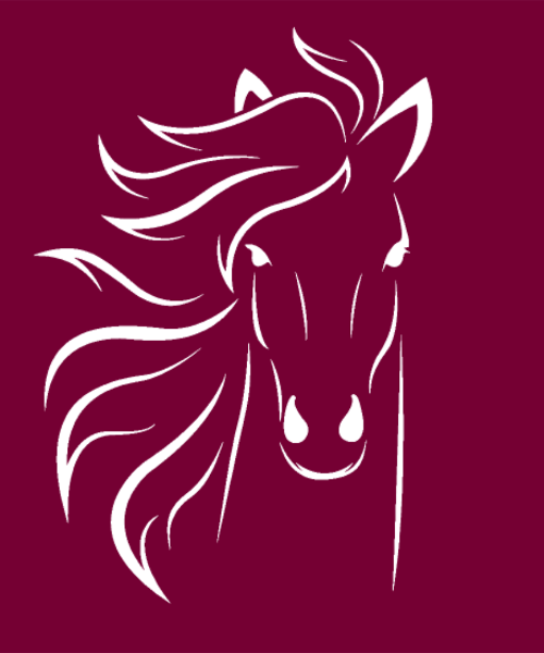 Motif Silhouette Cheval Élégante