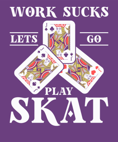 Motif Skat: L'Art du Jeu de Cartes personnalisé sur vêtement