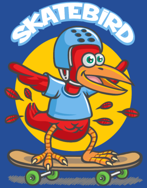 T-shirt personnalisé Oiseau cartoon