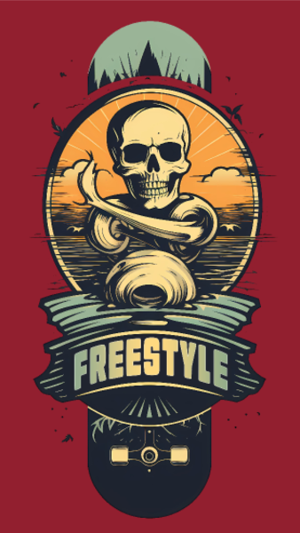 T-shirt personnalisé Punk retro