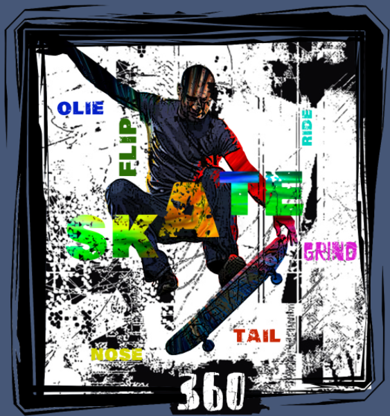 T-shirt personnalisé Skateur
