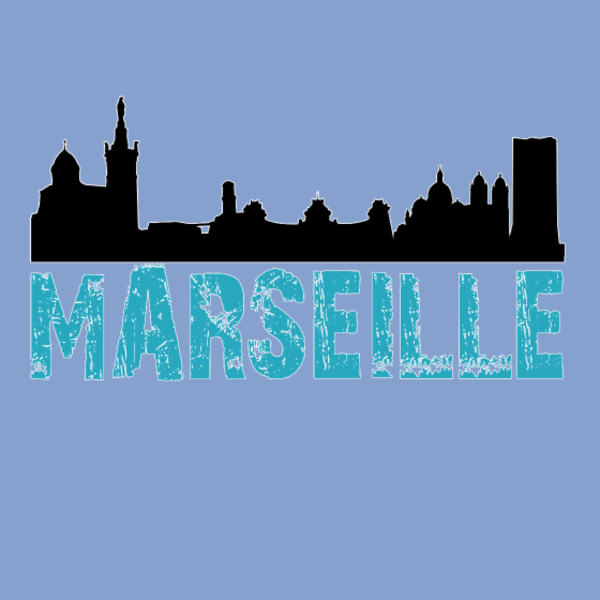 T-shirt personnalisé Marseille skyline