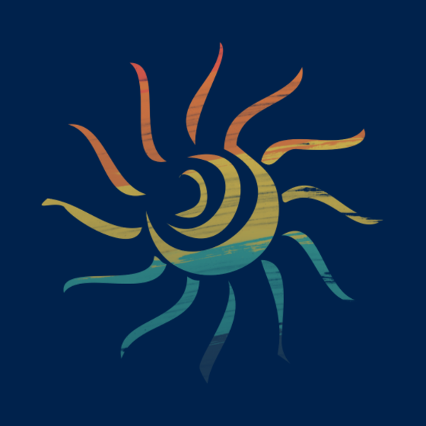 Motif Soleil d'Été Tropical personnalisé sur vêtement