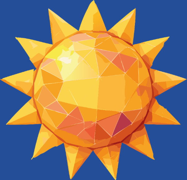 Motif Soleil Radieux personnalisé sur vêtement