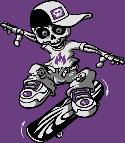 T-shirt personnalisé Skateur skateboard