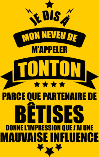 T-shirt personnalisé Neveu