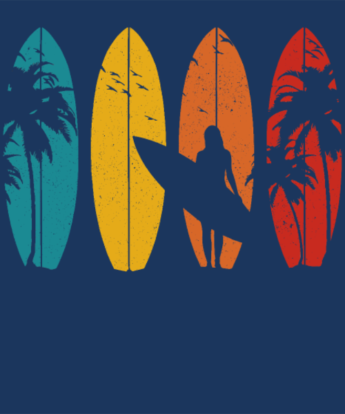 T-shirt personnalisé Surfeur vagues