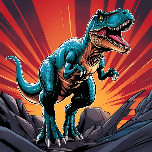 T-shirt personnalisé Tyrannosaure
