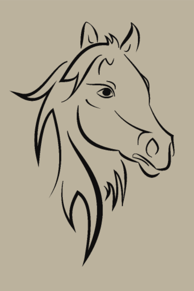T-shirt personnalisé Dessin équin