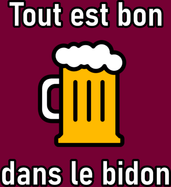 T-shirt personnalisé Bidon