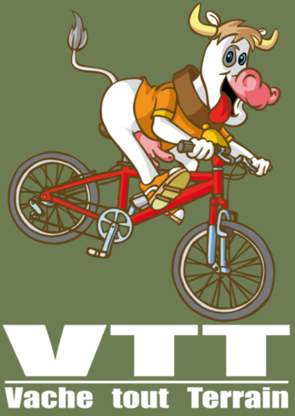 T-shirt personnalisé Vtt montagne nature
