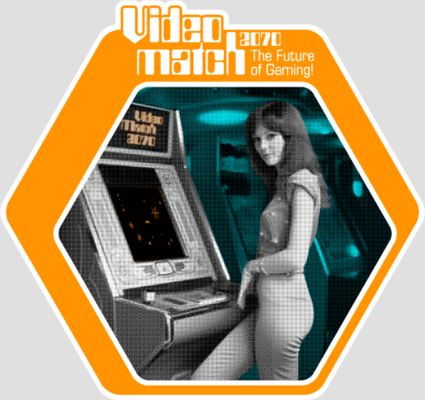 Motif VideoMatch 2070: Arcade Rétro Futur 70s personnalisé sur vêtement