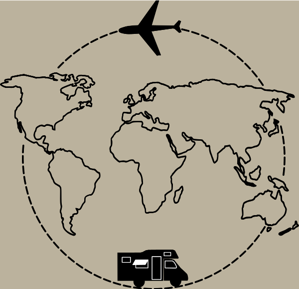 T-shirt personnalisé Globe trotter aventure camping