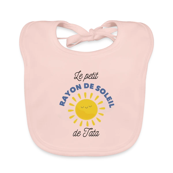 Le Rayon de Soleil de Tata sur Bavoir bio Bébé